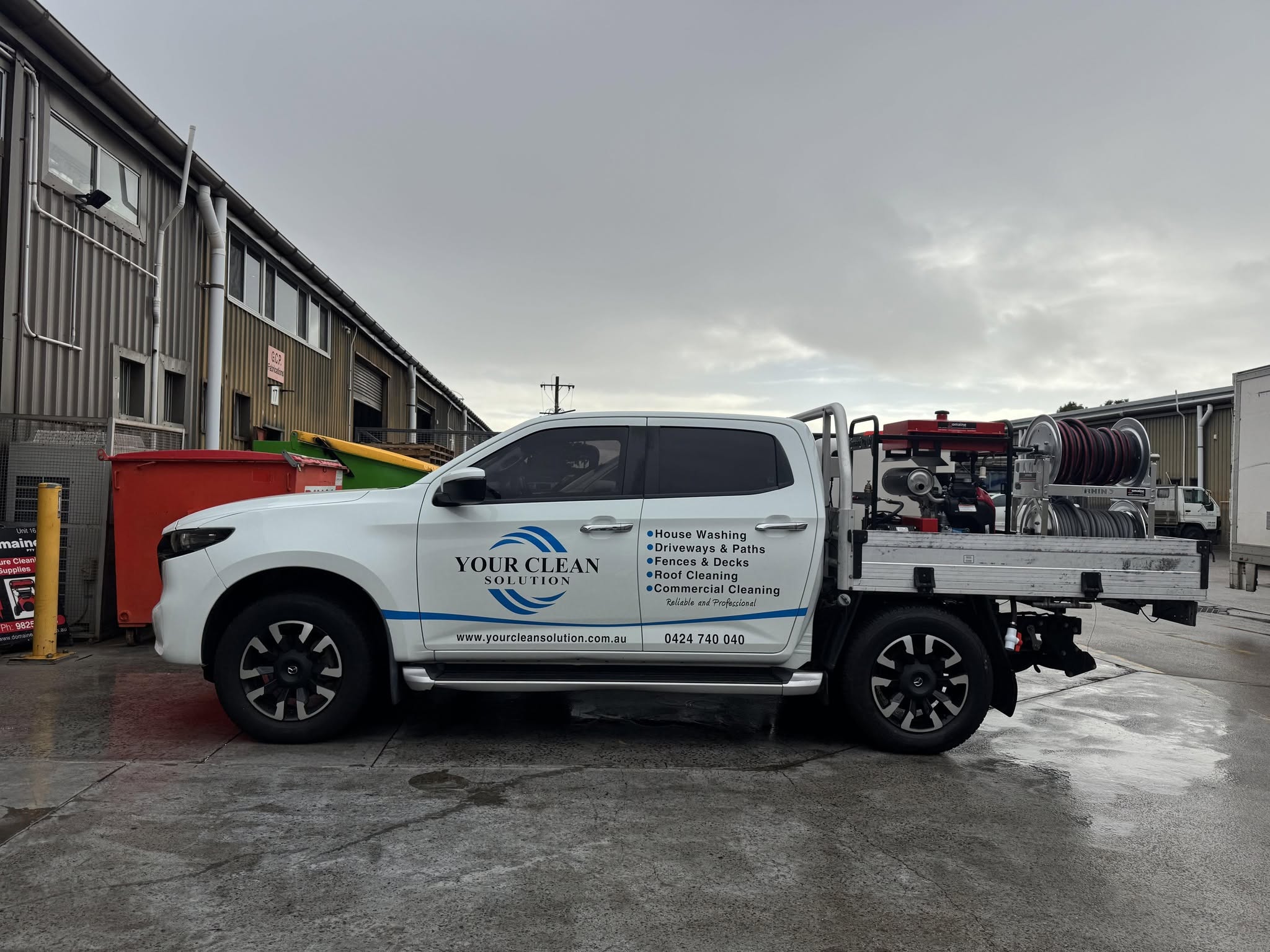 Your Clean Solution pressure washing vehicle